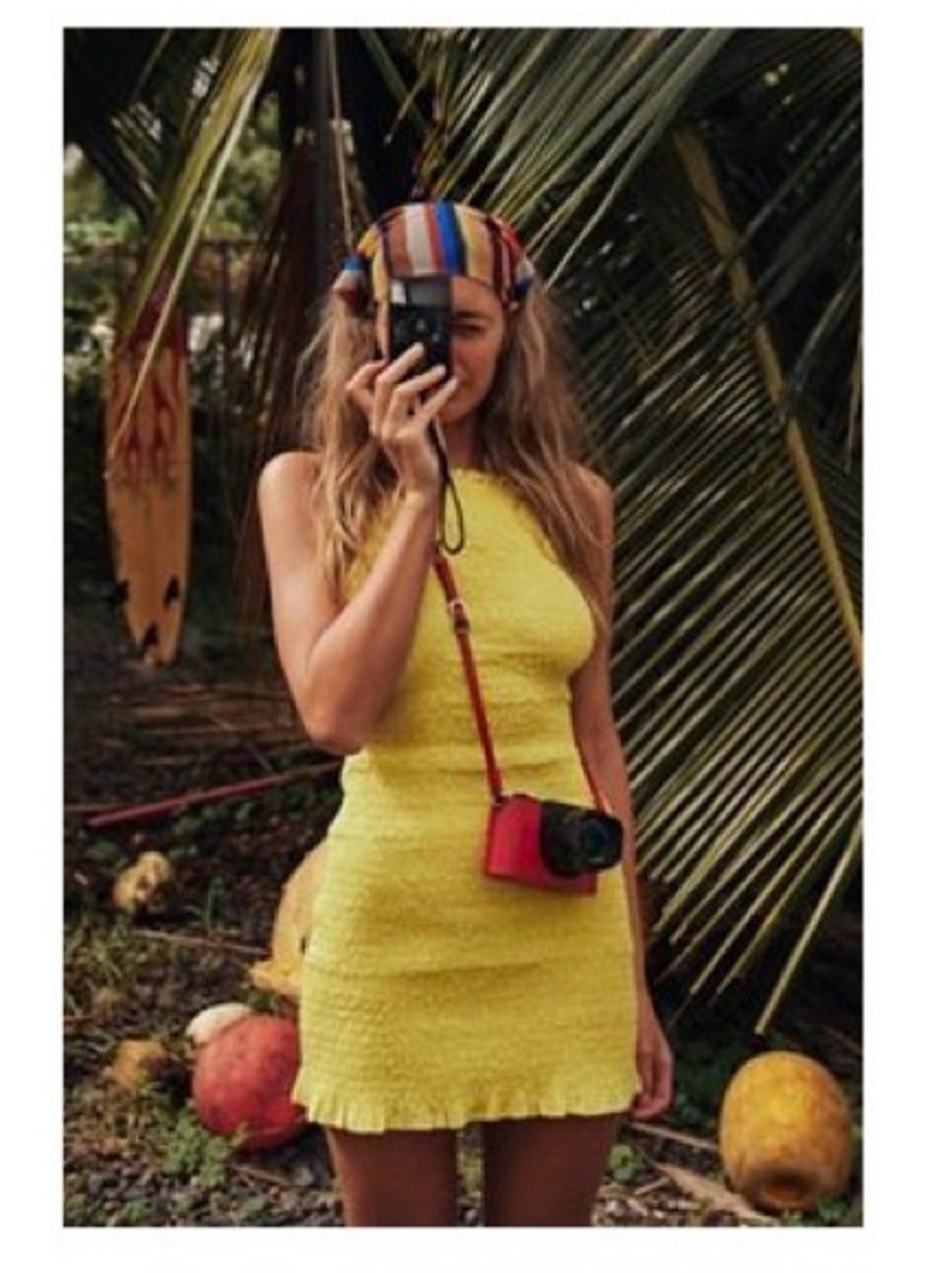 Free People Bright Yellow Sleeveless Mini Dress